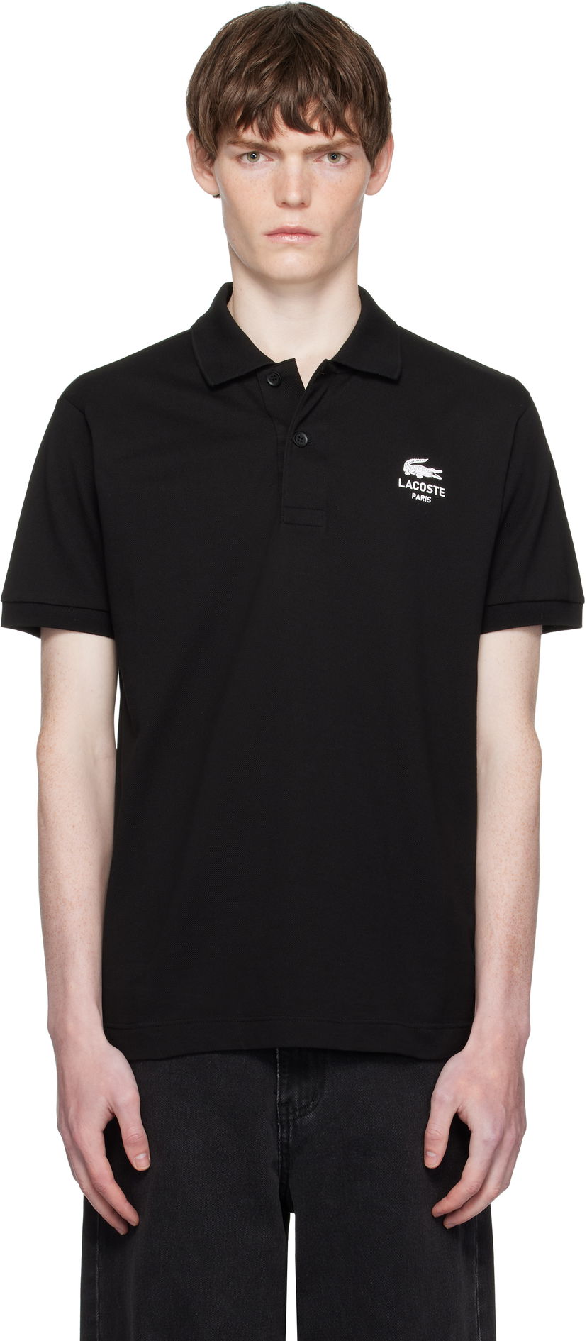 Polo tričko Lacoste Classic Fit Signature L.12.12 Polo Čierna | PH2723_031
