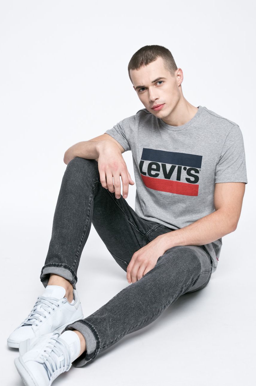 Tričko Levi's Mainline Graphic Tee Šedá | 39636.0002, 0