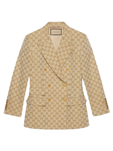 GG Linen Cotton Jacquard Jacket