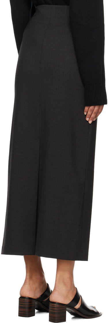 Sukňa Loulou de Saison Loulou de Saison Samos Midi Skirt Čierna | SAMOS, 2