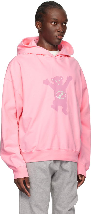 Mikina We11done Teddy Graphic Print Hoodie Ružová | WD-TH3-22-727-U-PK, 1