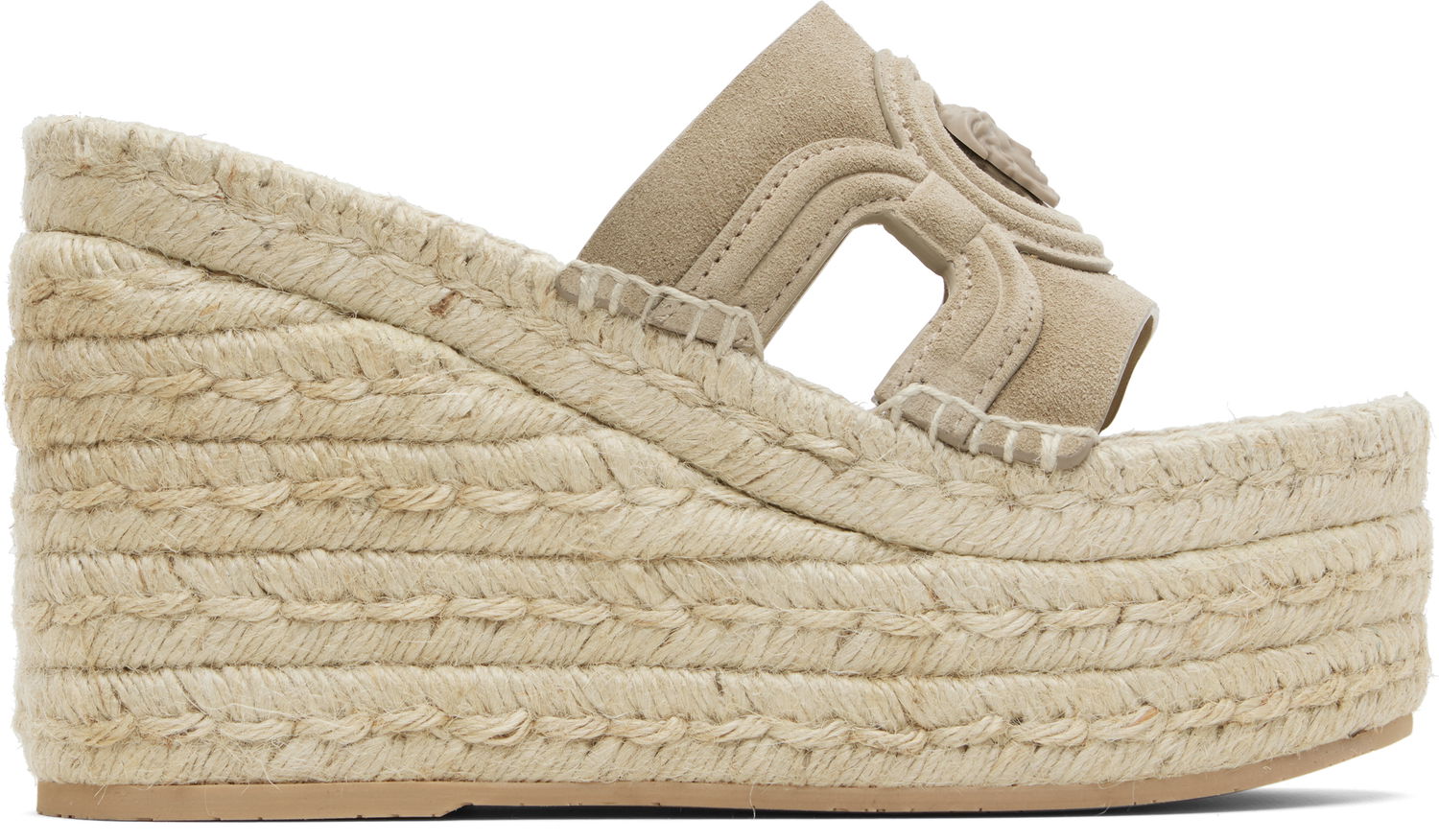 Tenisky a topánky Versace Versace Medusa '95 Platform Espadrille Heeled Sandals Béžová | 1017852_1A13293_1K880, 0