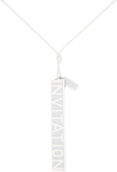 Náhrdelník Maison Margiela MM6 Maison Margiela 'Invitation' Pendant Necklace Biela | SM7UU0074 P7352, 1