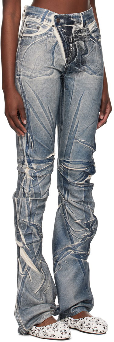 Džínsy Ottolinger Ottolinger Exclusive Printed Jeans Modrá | 1701707, 1