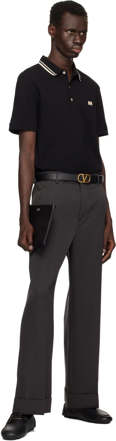 Peňaženka Valentino Valentino Garavani VLogo Signature Grainy Calfskin Pouch Čierna | 6Y2P0V10UAG, 2
