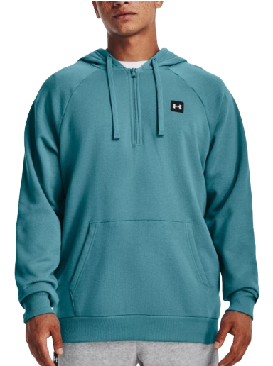 Mikina Under Armour Rival Fleece 1/2 Zip Hoodie Tyrkysová | 1373371-433