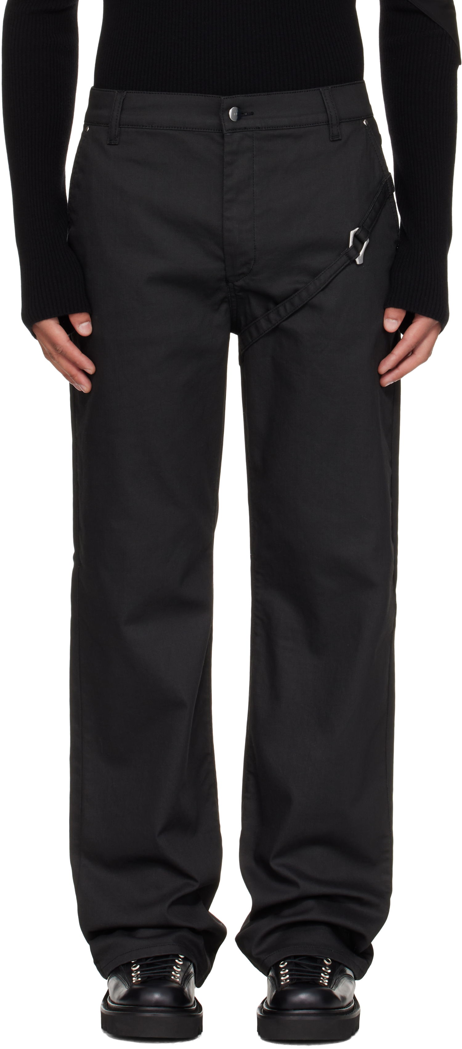 Nohavice HELIOT EMIL Heliot Emil Transmittance Tactical Trousers Čierna | AW25_M_10_209_BLK01, 0