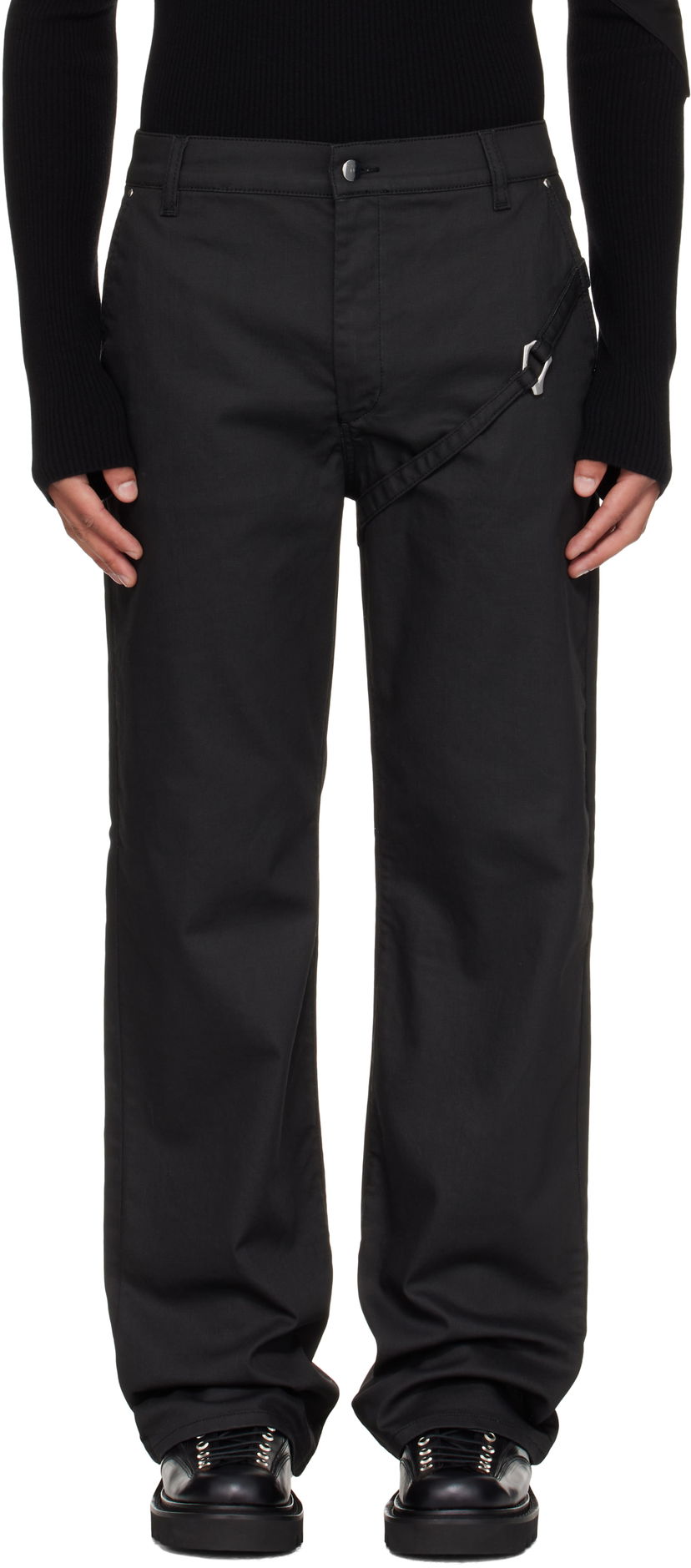 Nohavice HELIOT EMIL Heliot Emil Transmittance Tactical Trousers Čierna | AW25_M_10_209_BLK01