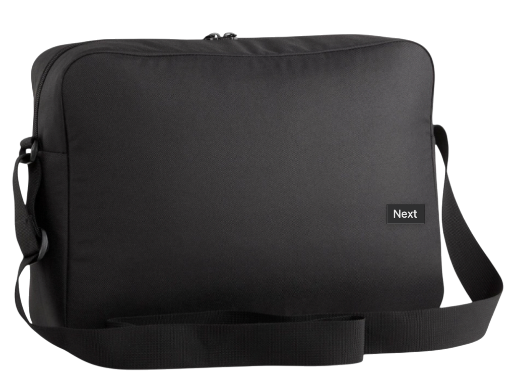 Taška cez rameno Puma TEAM Messenger Bag Čierna | 090452-01, 1