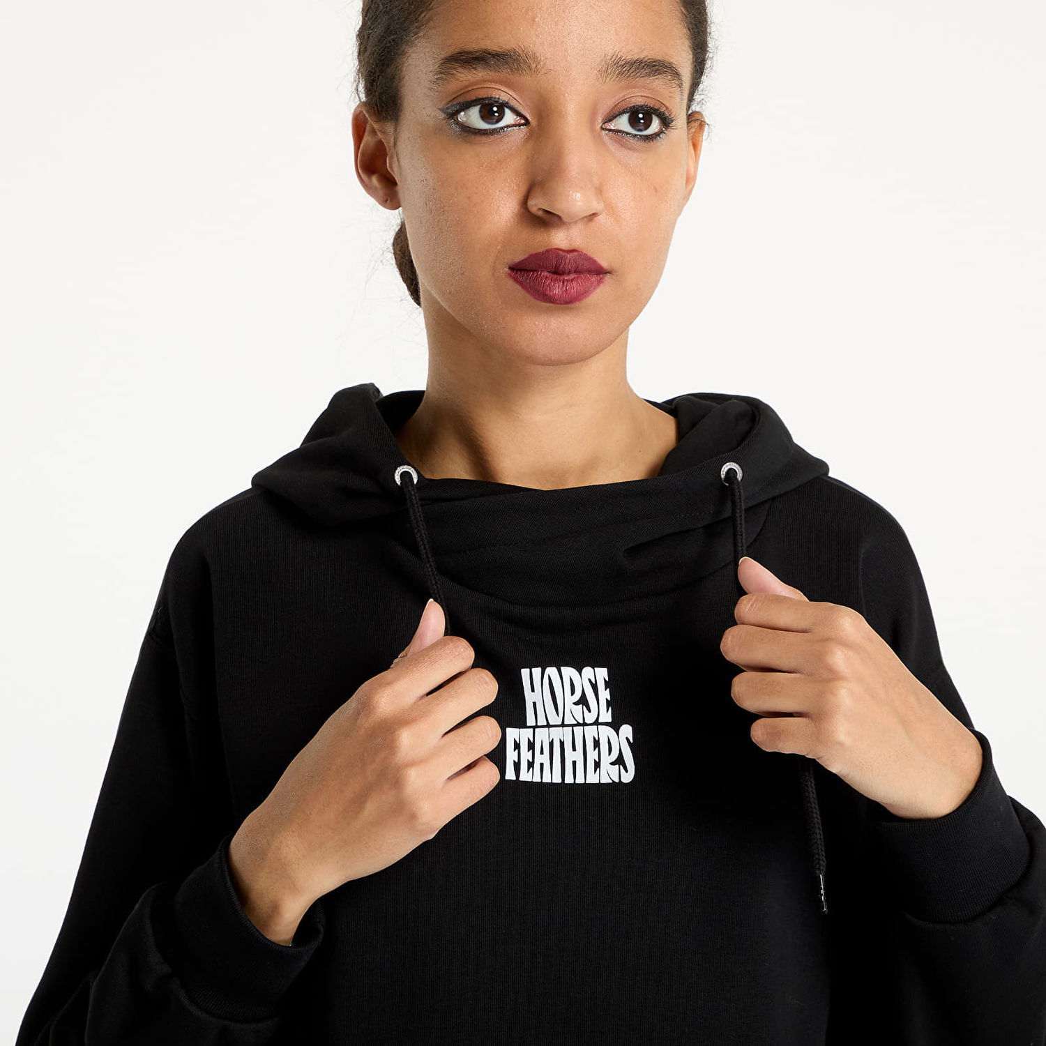 Tričko Horsefeathers Deneb Sweatshirt Black M Čierna | SW916A, 1