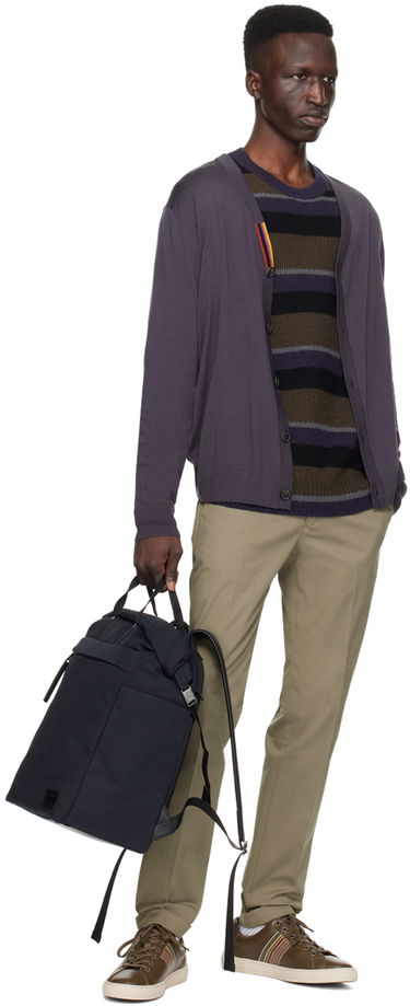 Sveter Paul Smith Paul Smith Striped Cardigan Fialová | M1R-122X-L02094-48A, 3