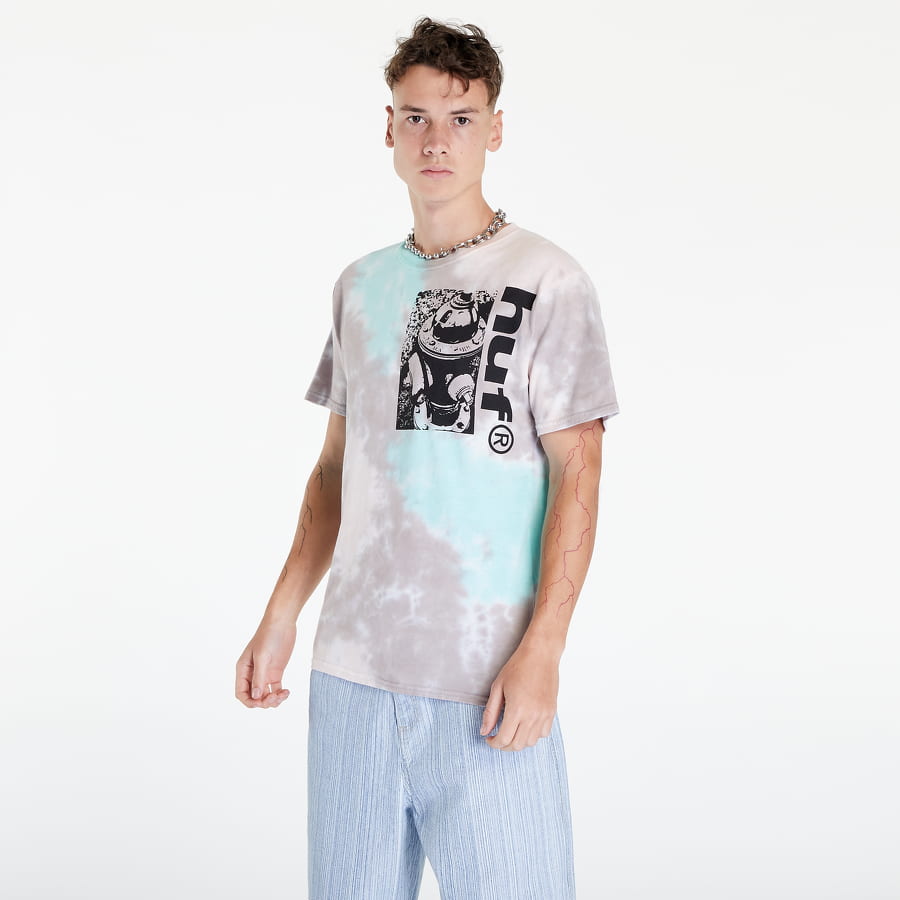 Tričko HUF The Plug Tiedye Šedá | TS01645 LTGRA, 0