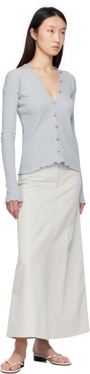 Sukňa Baserange Baserange Arthur Denim Maxi Skirt Biela | SKAR-DE-SU25, 3