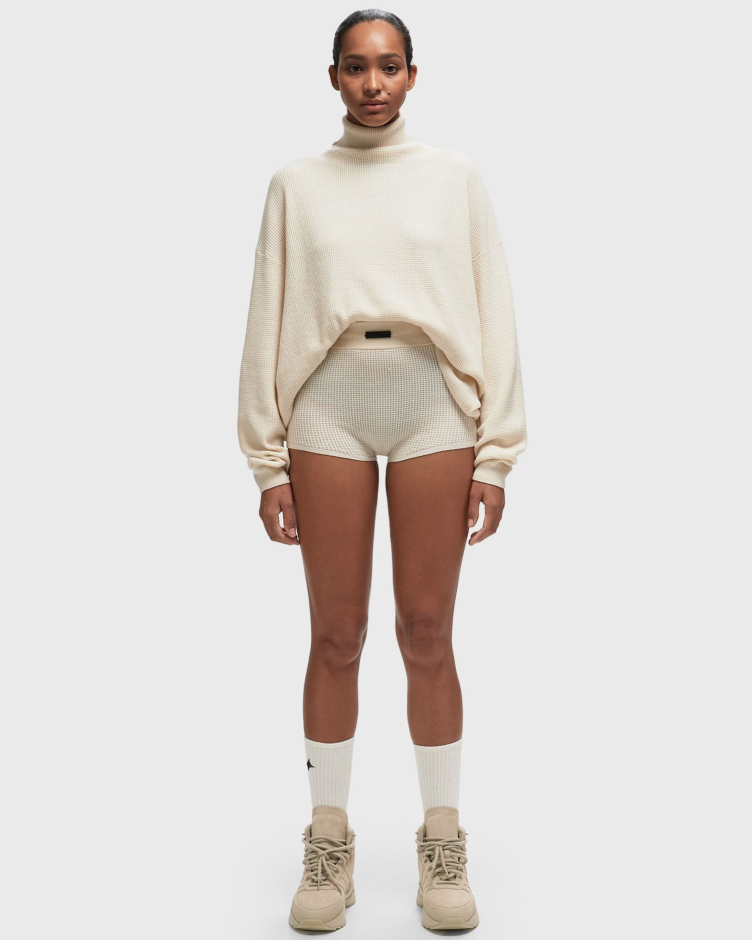 Šortky Fear of God Essentials Waffle Boy Shorts Béžová | 192BT247252FW-059, 1