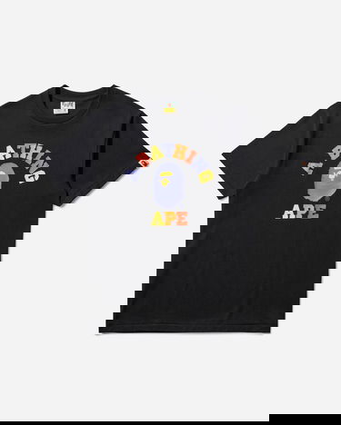 Tričko BAPE College T-Shirt Čierna | 1L30110019 BLACK, 1