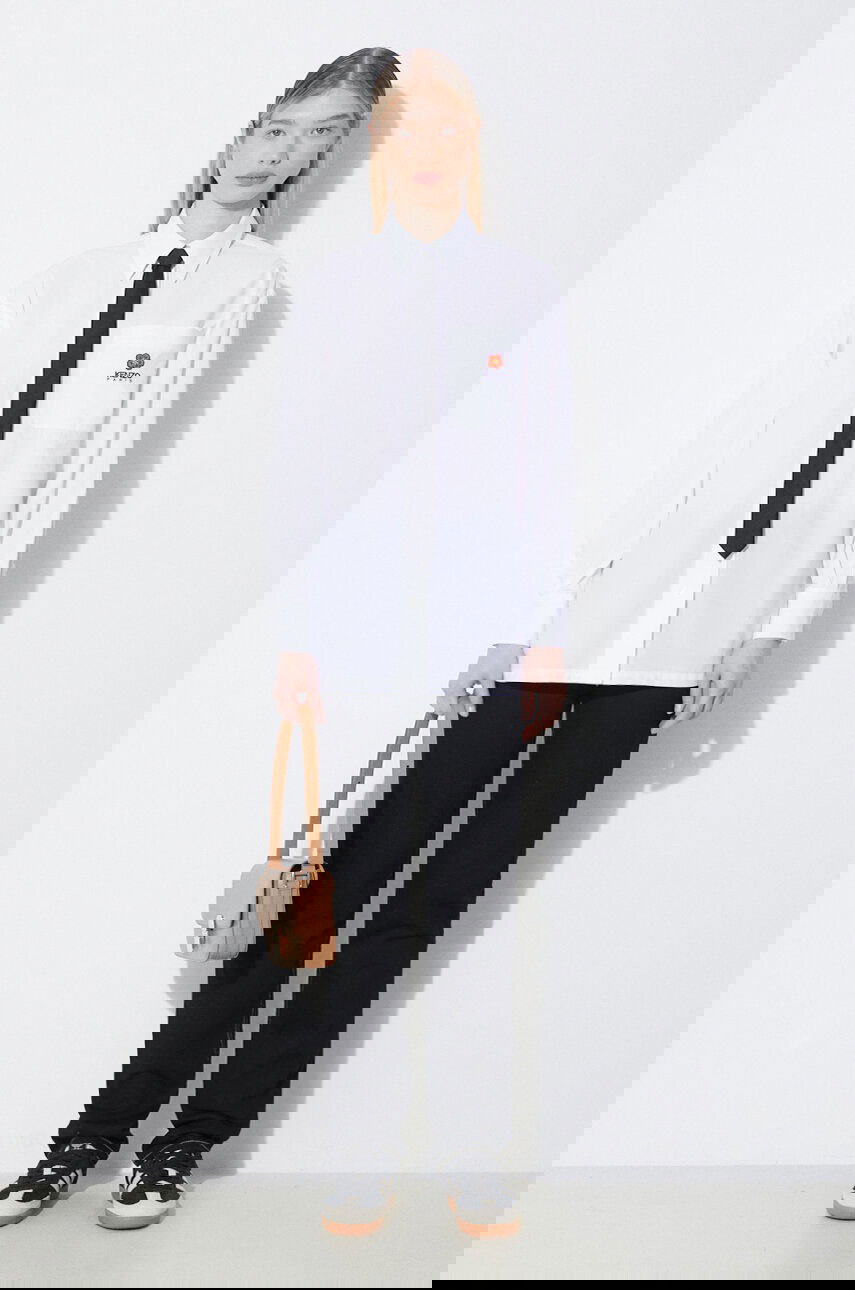 Košeľa KENZO Boke Flower Oversize Relaxed Shirt with Classic Collar Biela | FD52CH0919LH.01, 1