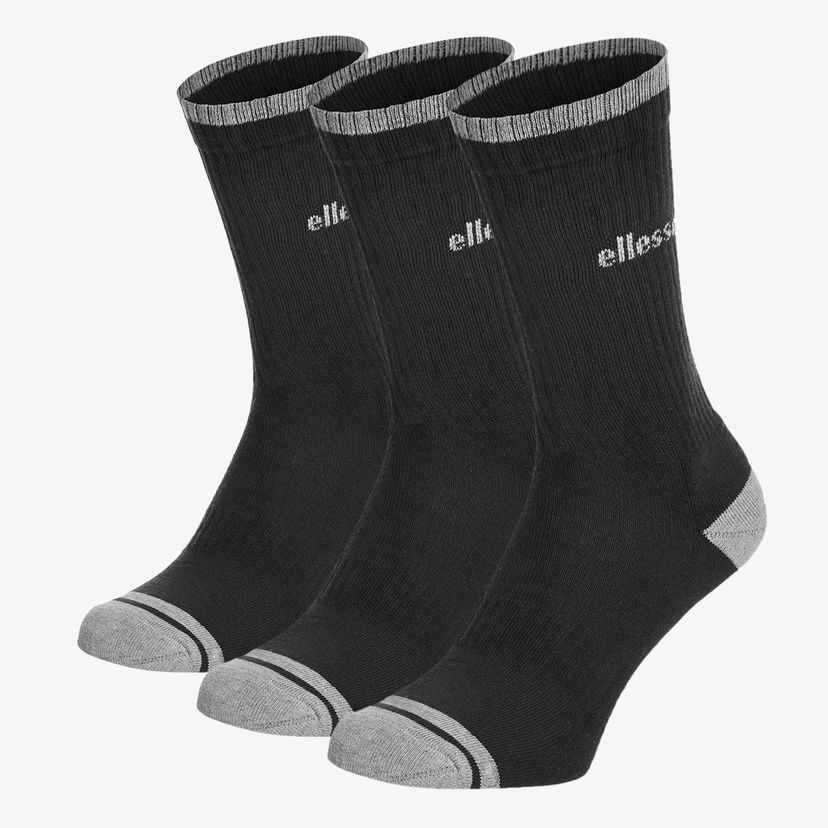 Ponožky Ellesse Sport Ribbed Socks 3 Pack Čierna | ELS241102-01
