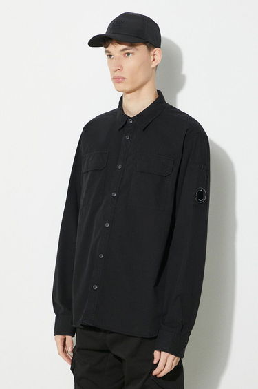 Košeľa C.P. Company Regular Pocket Shirt With Classic Collar Čierna | 16CMSH157A002824G, 0