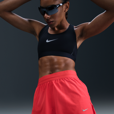 Šortky Nike Swift Dri-FIT 2-in-1 Mid-Rise Running Shorts Červená | HJ5376-696, 3