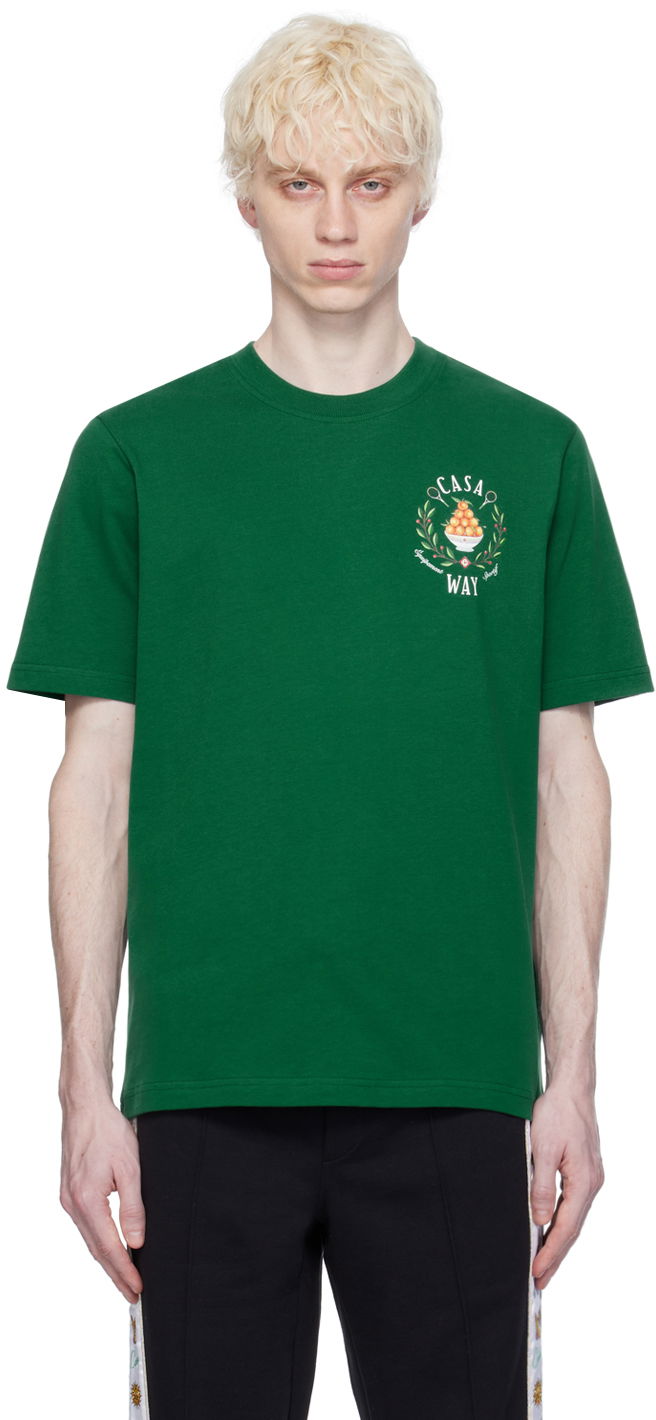 Tričko Casablanca 'Casa Way' T-Shirt Zelené | MPS24-JTS-001-07, 0