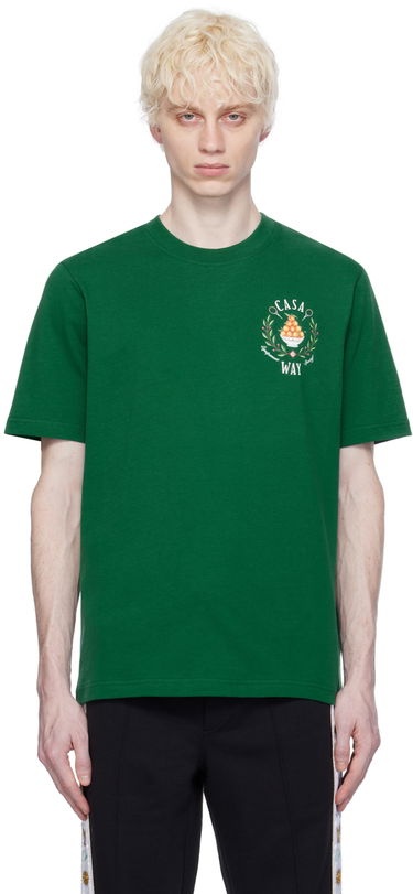 Tričko Casablanca 'Casa Way' T-Shirt Zelené | MPS24-JTS-001-07, 0
