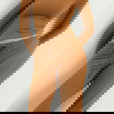 Tepláky SKIMS Cotton Jersey Straight Leg Pant Hnedá | AP-PNT-1384-CHA, 5