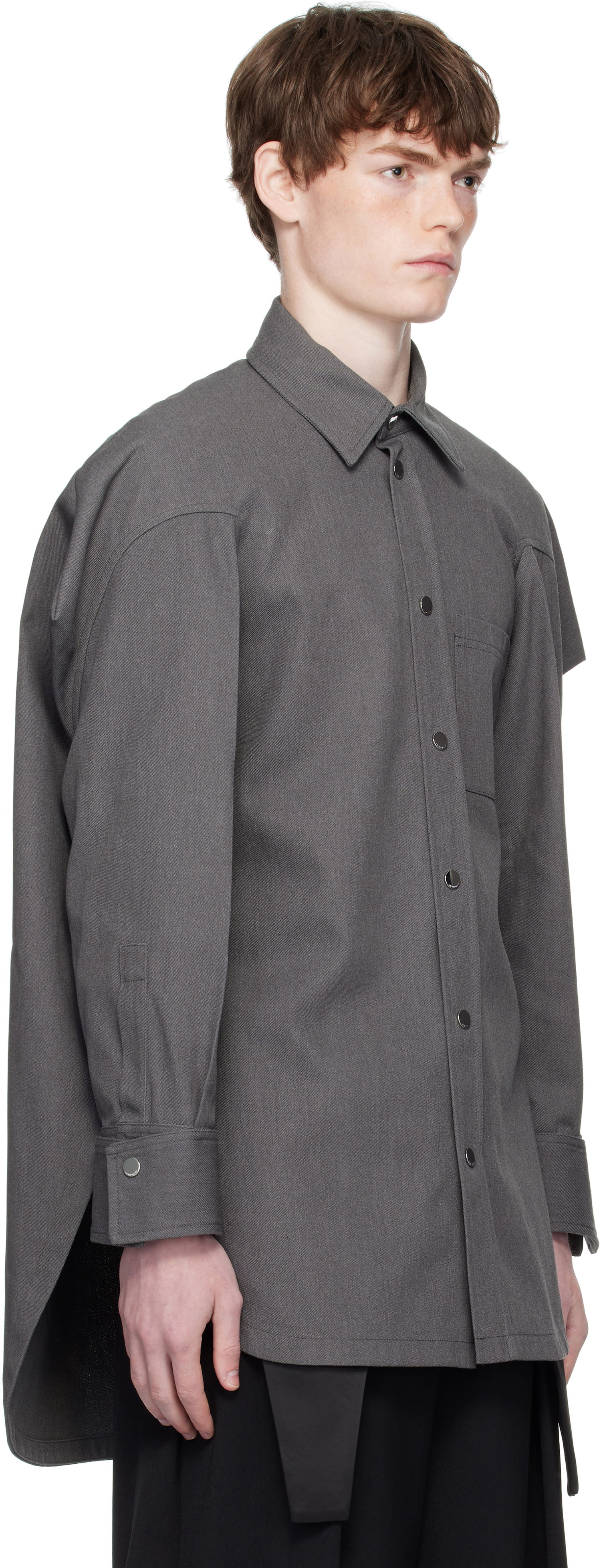 Košeľa Jean Paul Gaultier Jean Paul Gaultier Canvas Shirt Šedá | 25/03-U-ST024-W008-04, 1