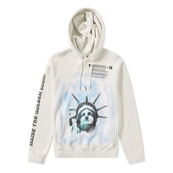 Mikina Off-White VIRGIL ABLOH Statue of Liberty Hoodie Biela | OMBB034E181920150299, 0