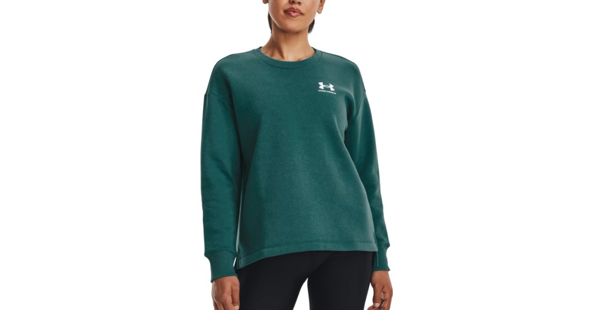 Mikina Under Armour Rival Fleece Sweatshirt Zelené | 1369423-722, 1