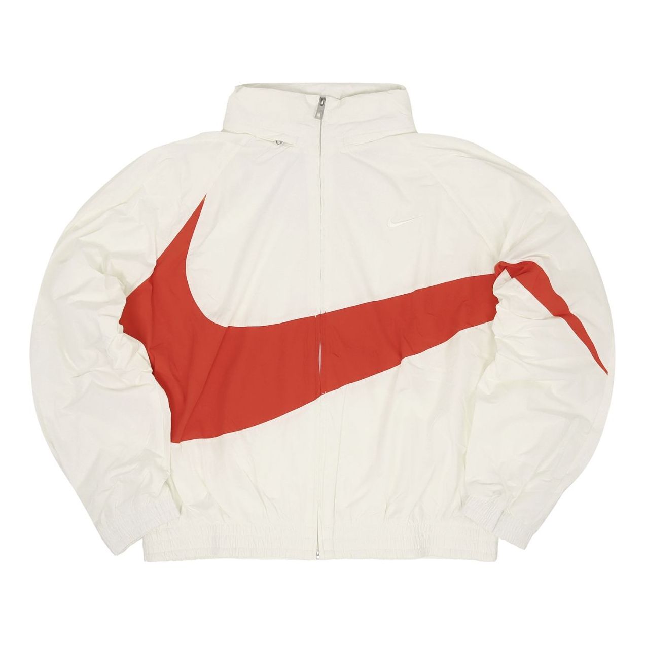 Bunda Nike Swoosh Woven Jacket Biela | FB7878-133, 0