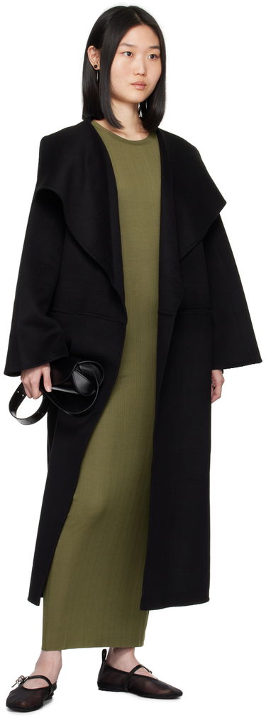 Šaty rag & bone Ribbed Round Neck Maxi Dress Zelené | WAC24P3010NH10, 3