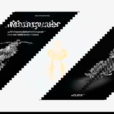 Kniha a časopis TASCHEN Motorcycles 50 Ultimate Collector from 1890s to Present by Charlotte & Peter Fiell Metalická | TA598774, 0