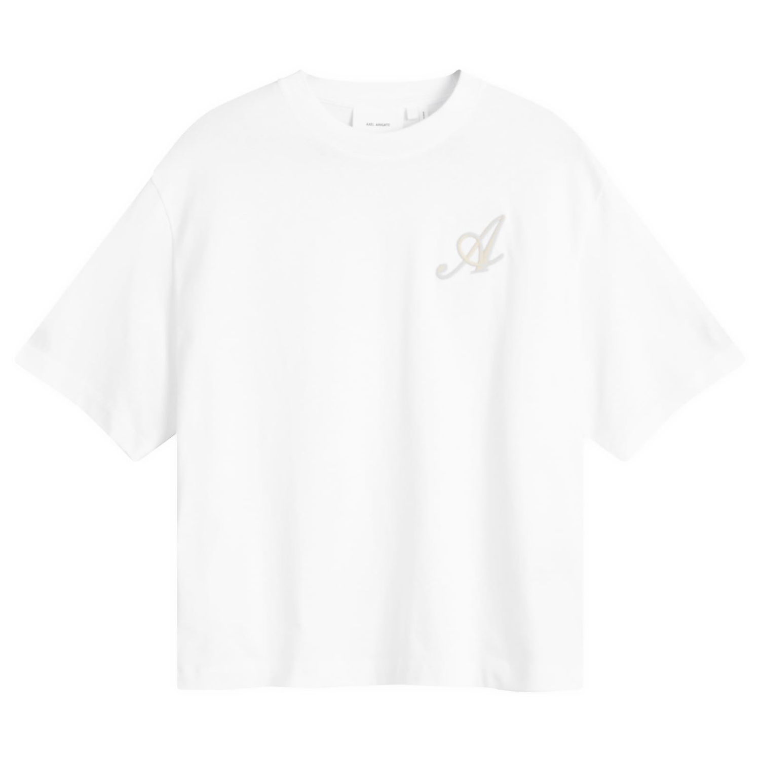 Tričko AXEL ARIGATO Grail Embroidered T-Shirt Biela | A2843001-WHT, 0