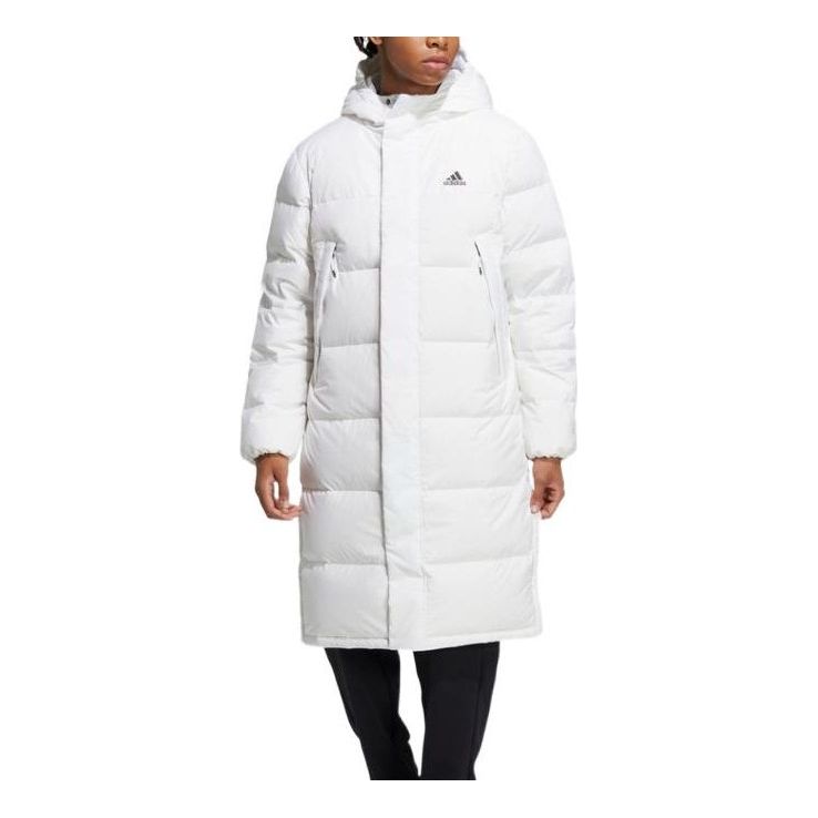 Prešívaná bunda adidas Originals Long Down Winter Jacket Biela | HZ2600, 0