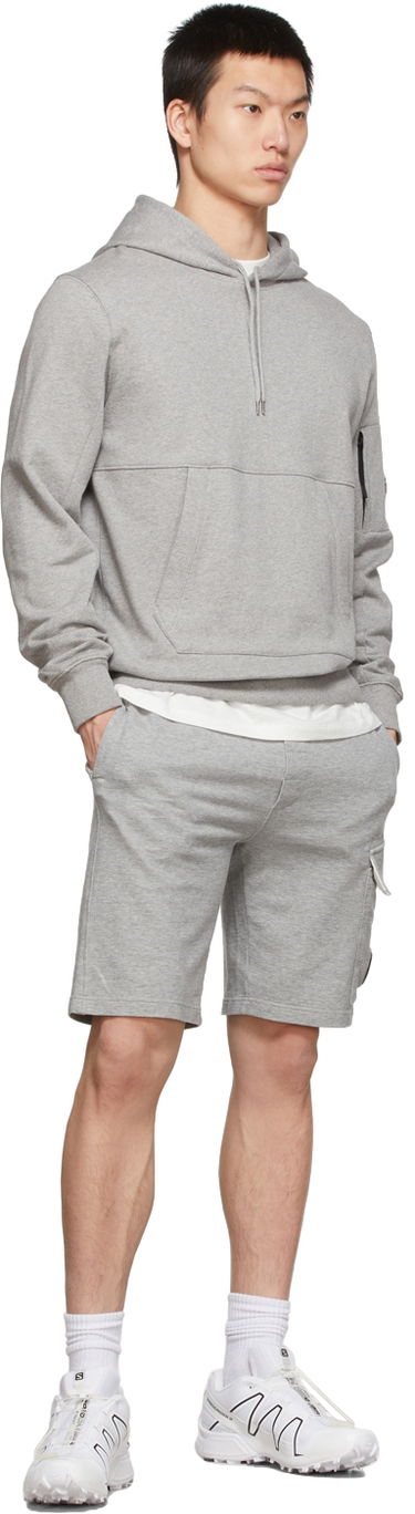 Mikina C.P. Company Diagonal Raised Fleece Pullover Hoodie Čierna | 12CMSS023A005086W, 3