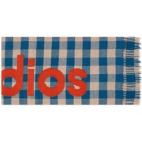 Šál Acne Studios Veda Logo Check Scarf Modrá | CA0262-CUP, 1