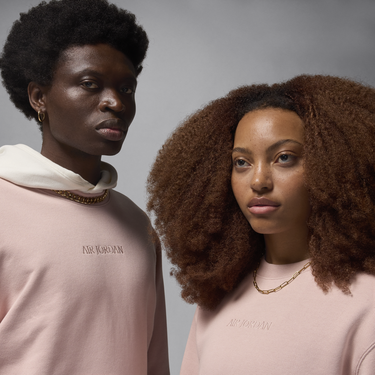 Mikina Jordan Fleece Wordmark Crewneck Sweatshirt Ružová | FZ3950-601, 4