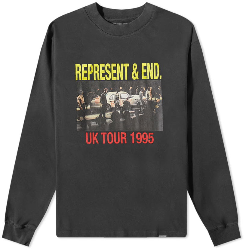 Tričko Represent Clo Manchester Uk Tour Long Sleeve Čierna | M05247-171-BLK