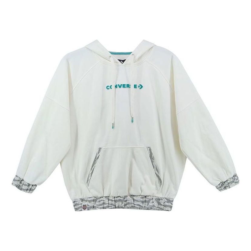 Mikina Converse Converse New Year Series Tiger Stripes Hoodie Biela | 10024158-A02