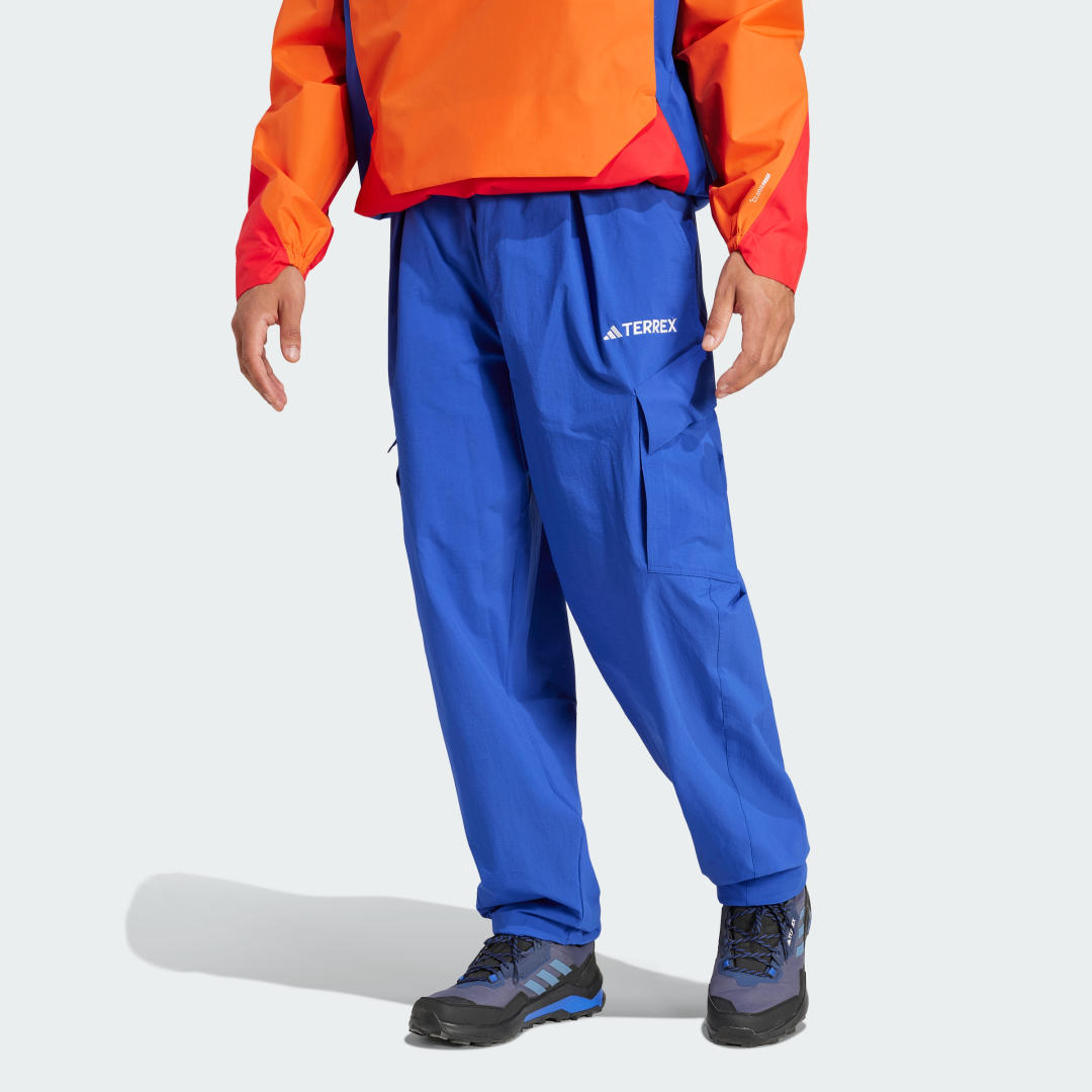 Cargo nohavice adidas Performance Terrex Xploric Cargo Pants Modrá | JE9428, 0