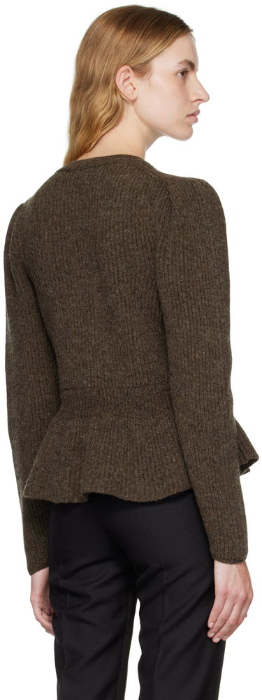 Sveter LEMAIRE Lemaire Peplum Knit Sweater Hnedá | KN684 LK107, 2