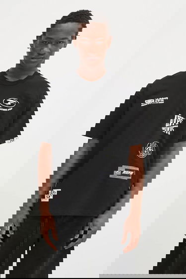 Tričko AAPE by A Bathing Ape Fancy Main Multi-Patch Graphic Short-Sleeve T-Shirt Čierna | AAPTEM1566XXN, 0