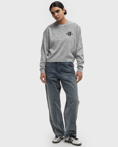Sveter Carhartt WIP Embroidered Logo Knit Sweater Šedá | I034391_5, 2