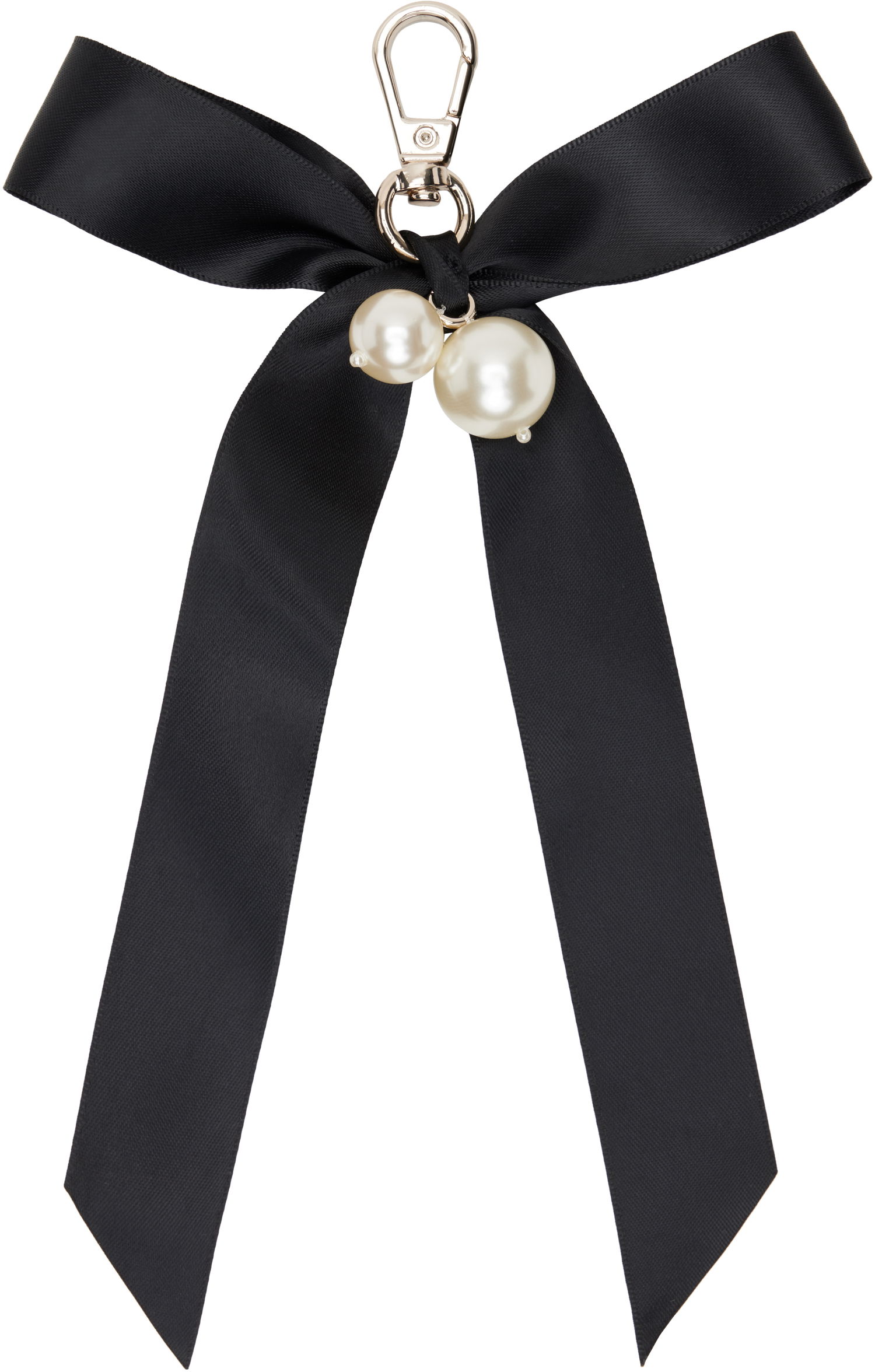 Kľúčenka Simone Rocha Simone Rocha Bow & Pearl Bag Charm Keychain Čierna | KEYCHAIN3 0904, 1