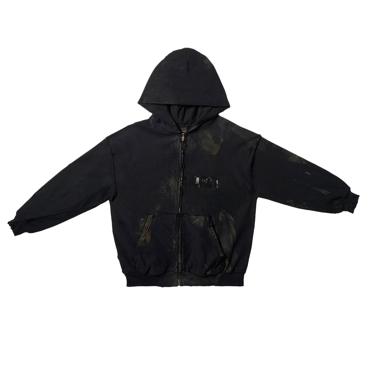 Mikina Balenciaga Small Fit Zip-Up Hoodie Čierna | 720424 TNVK5 1089, 1