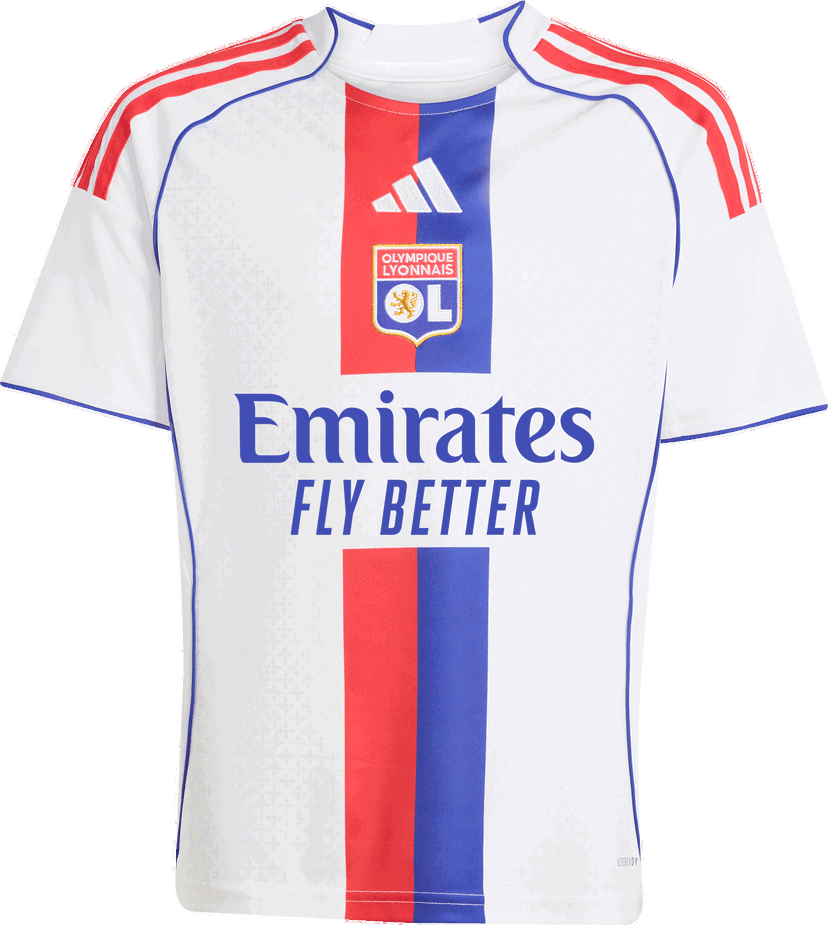 Dres adidas Originals Olympique Lyonnais Home Jersey 2025/26 Biela | jl1881
