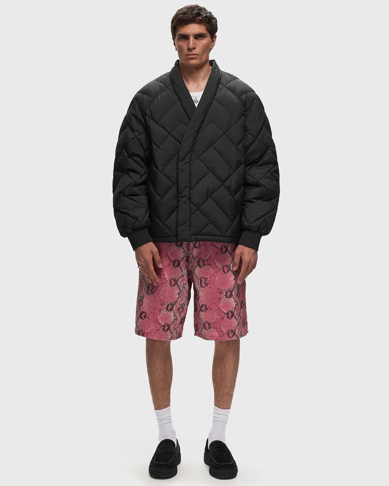 Bomber bunda KENZO WEAVE DOWN KIMONO JACKET Čierna | FE65MA1459NL.99, 1