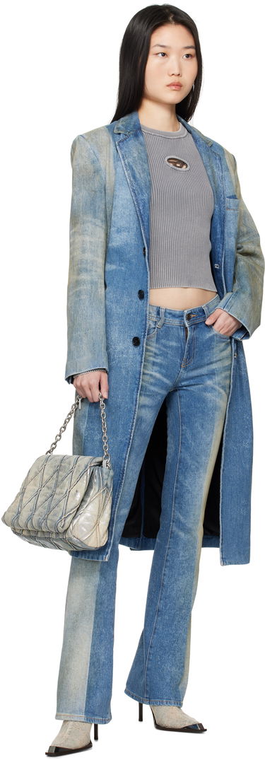 Trenčkot Diesel Denim Blazer Coat Modrá | A16830 09L04, 3