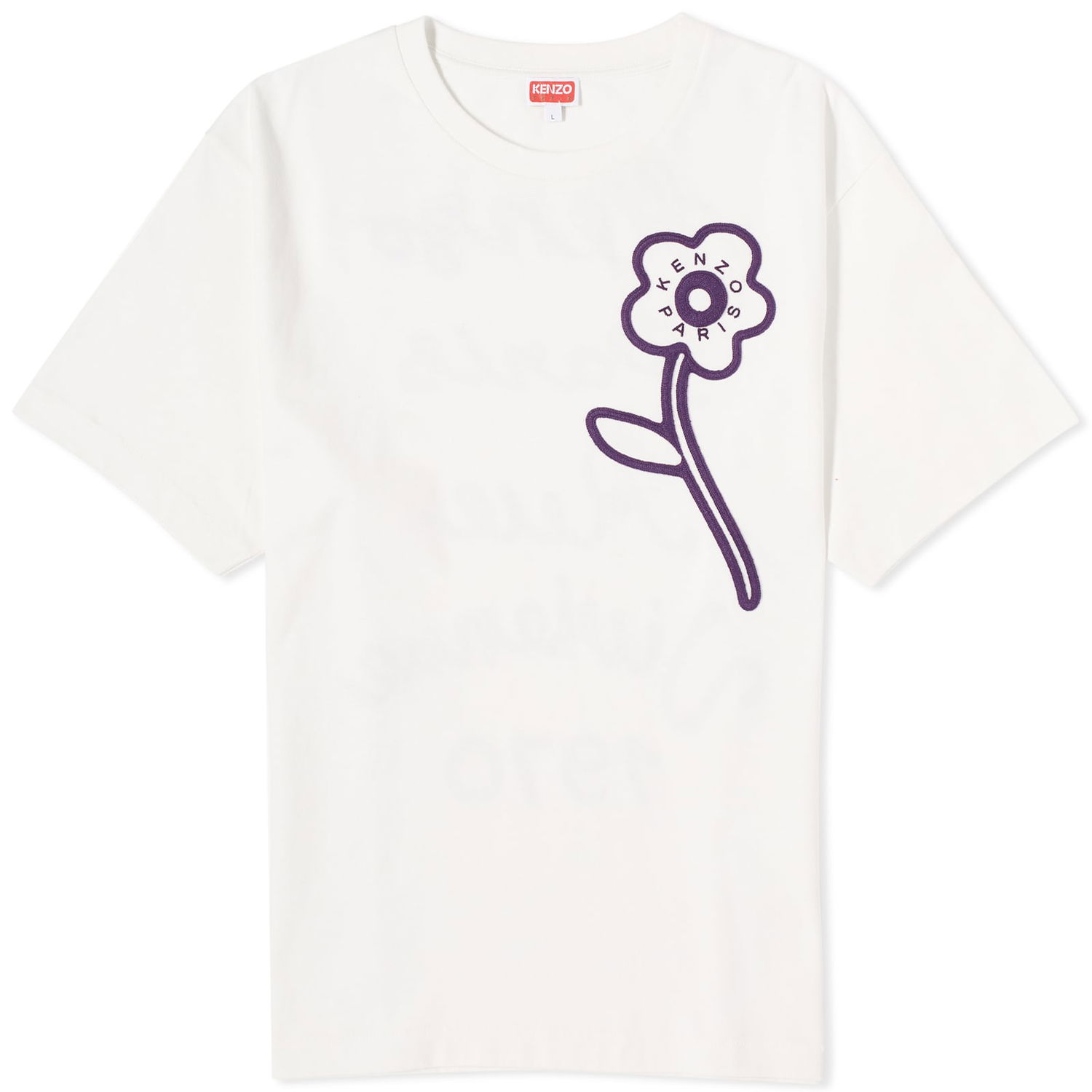 Tričko KENZO Vivienne Oversized T-Shirt Off White Biela | FD65TS1144SI-02, 0