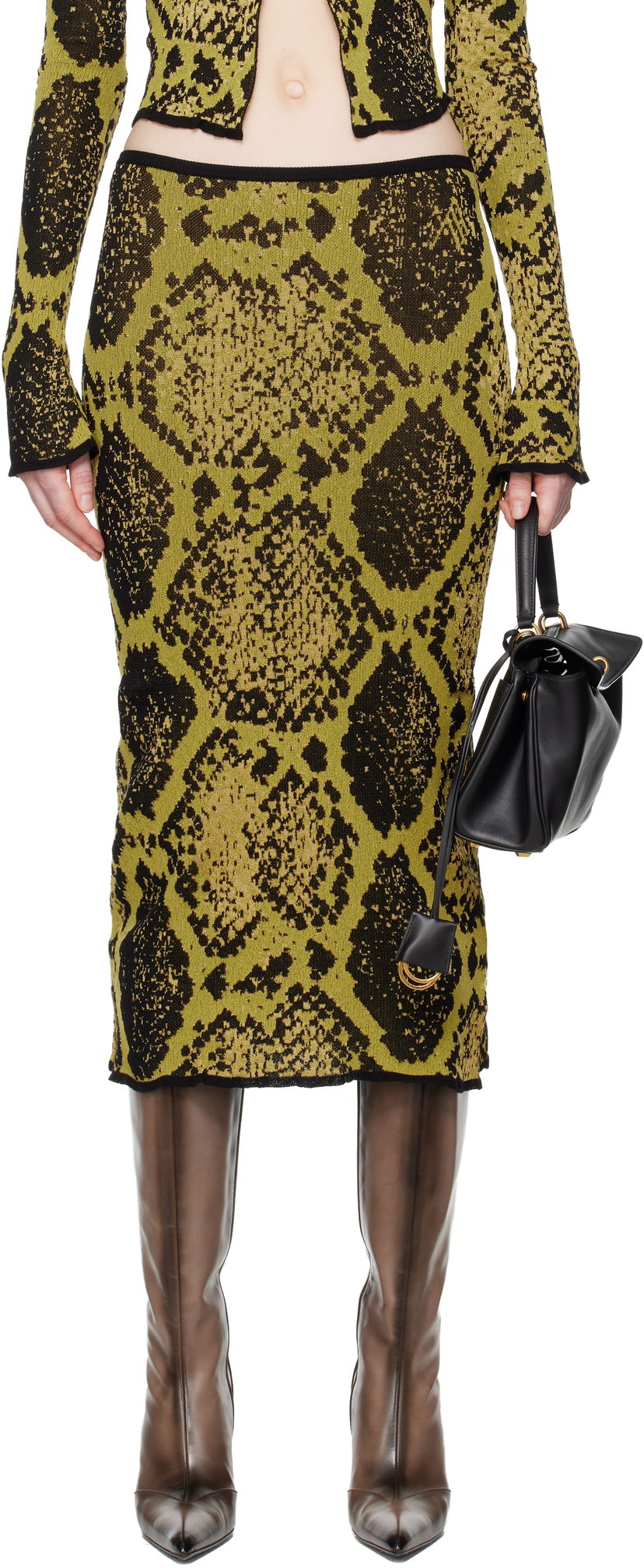 Sukňa The Attico Jacquard Midi Skirt Rôznofarebný | 251WCS00283 KCC004AA